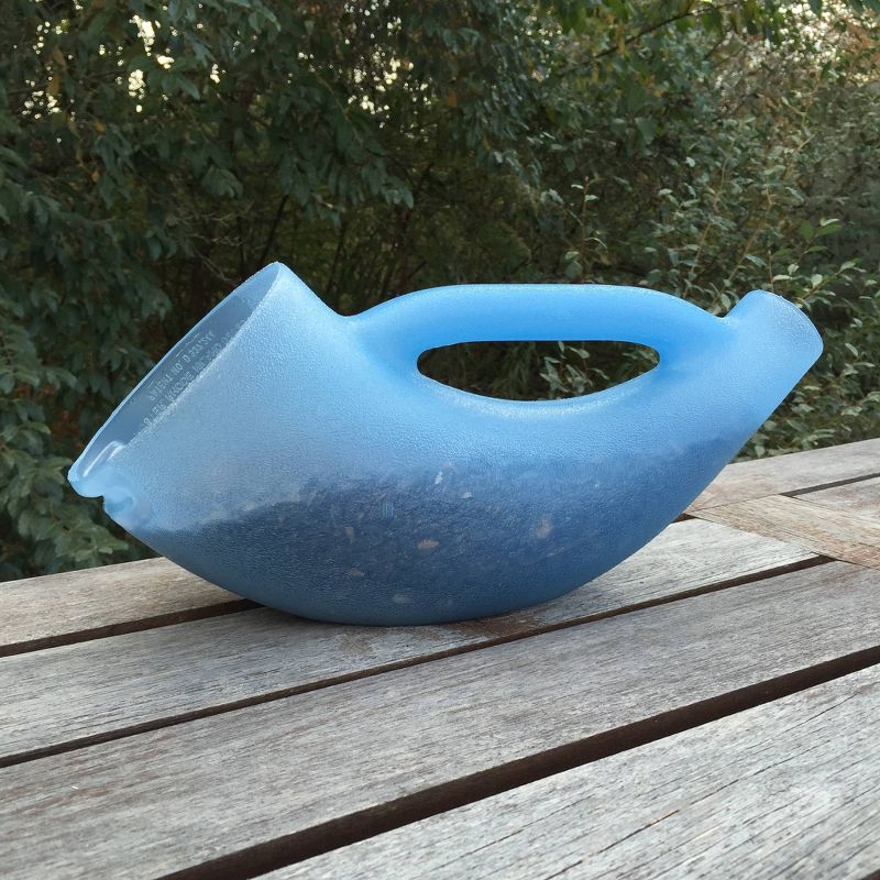 Droll Yankees Seed Scoop 14" Long Feeder - Translucent Blue