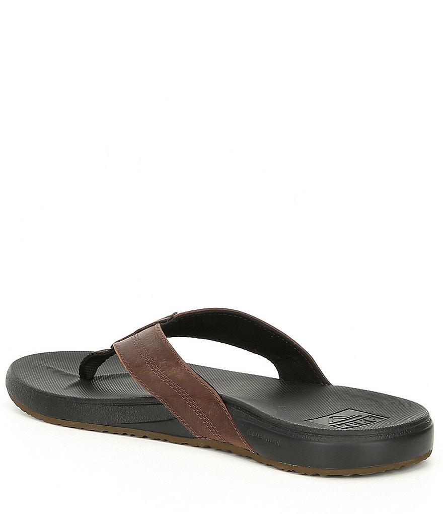 Reef Men's Cushion Bounce Phantom Leather Flip Flops