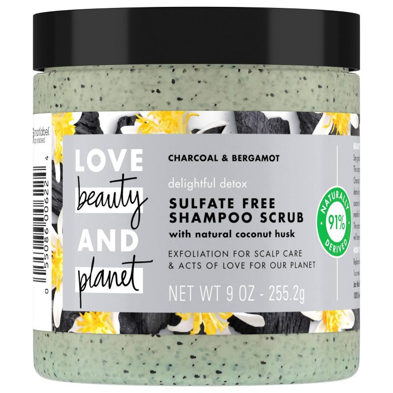 Love Beauty and Planet Delightful Detox Charcoal Shampoo Scrub - 8oz