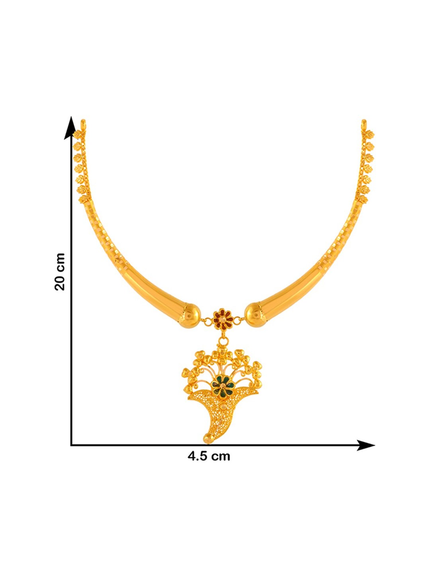Malabar Gold and Diamonds 22k Gold Necklace for Women