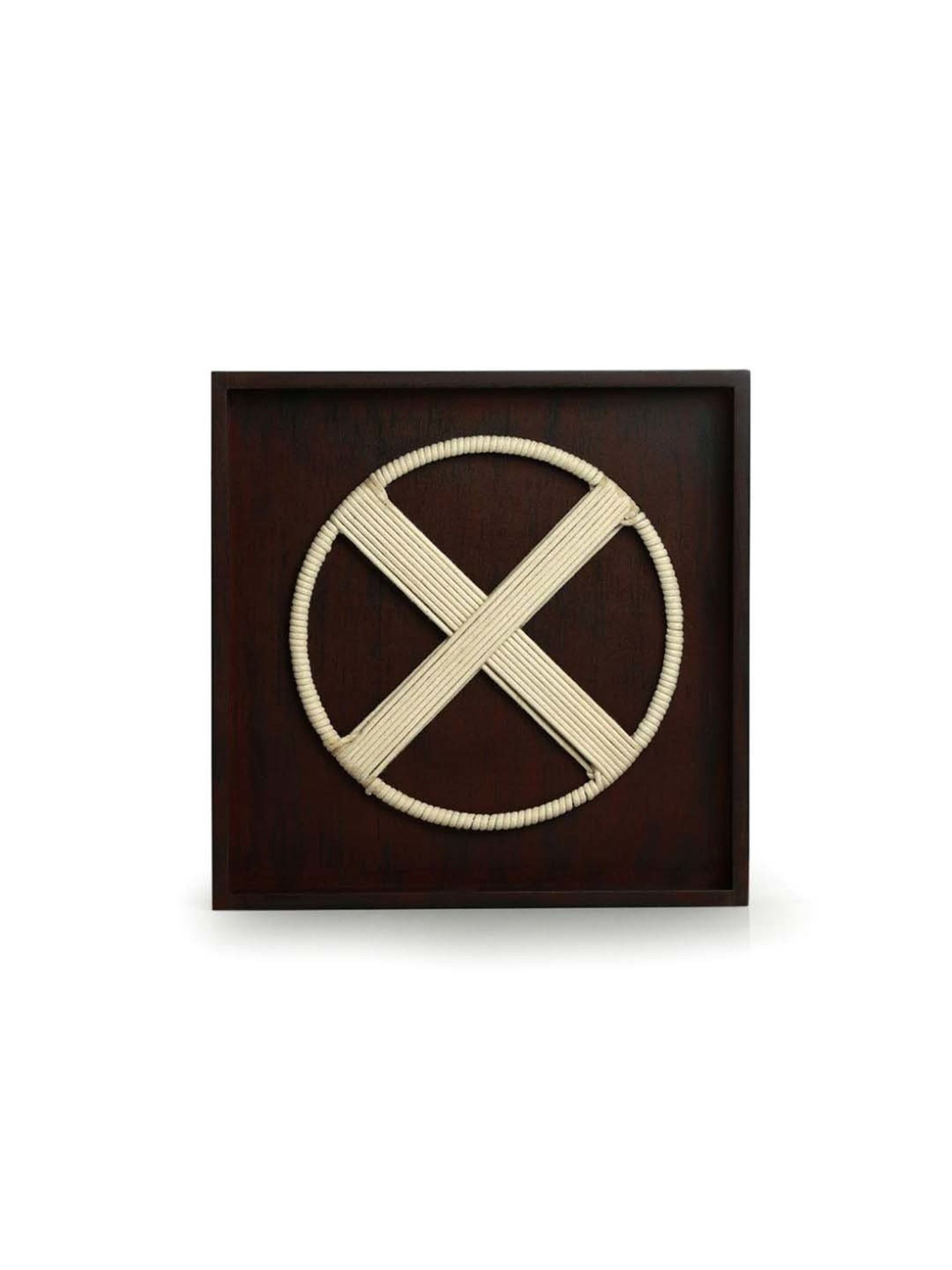 ExclusiveLane Celtic Brown & White Wood Wall Art
