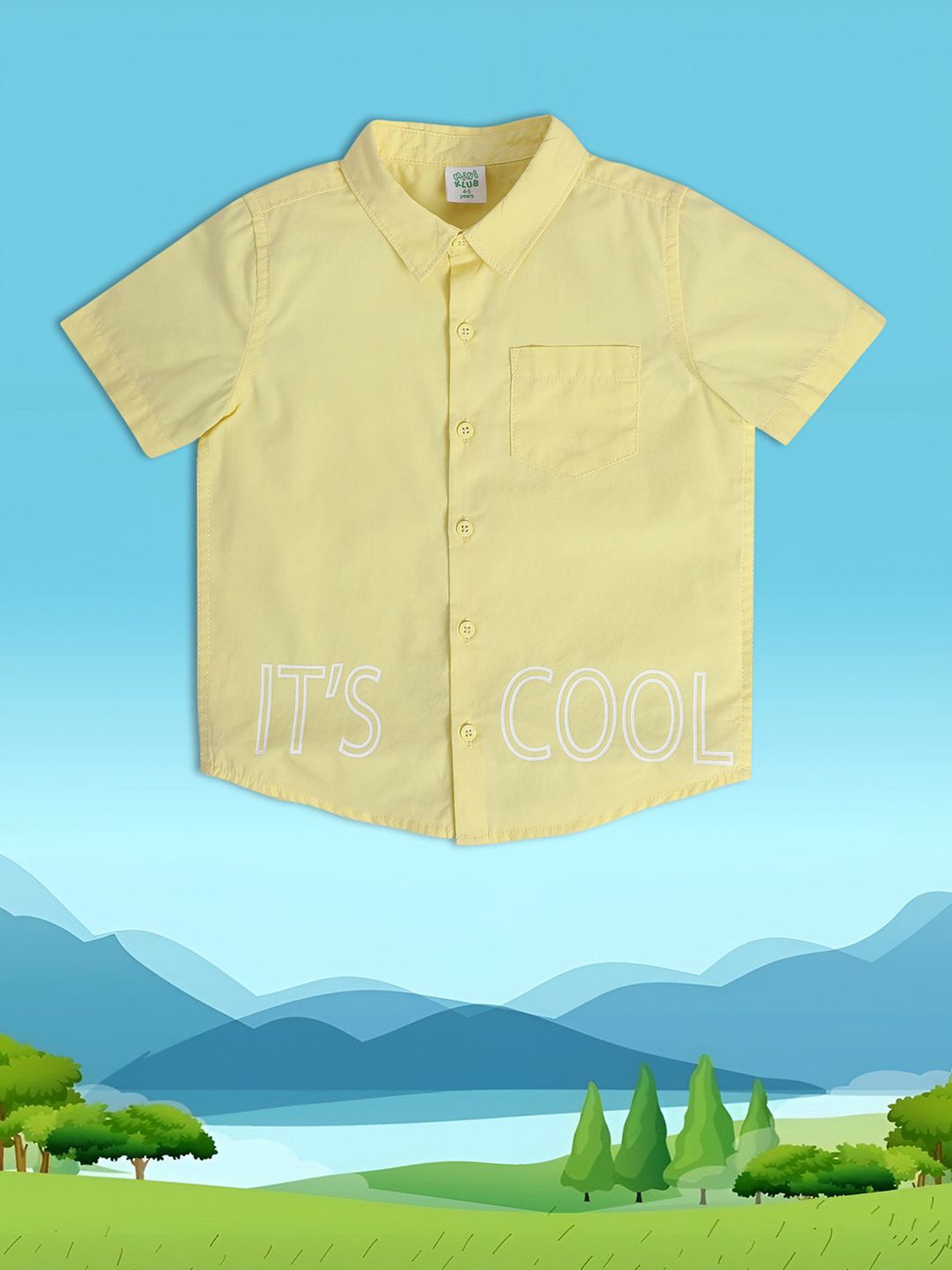 MINIKLUB Kids Yellow Printed Shirt