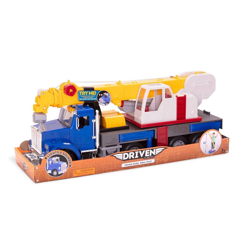 DRIVEN – Large Toy Truck with Movable Parts – Jumbo Crane Truck