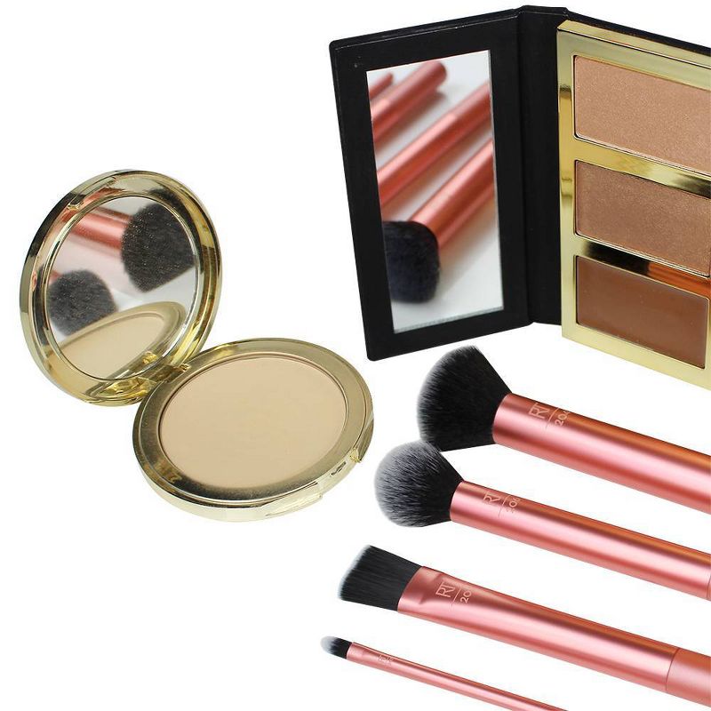 Real Techniques Flawless Face Brush Set & Eye Shade, Blend Brush Set - 6pc