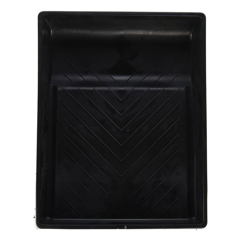 Great American Marketing PT09027 9 Inch Home Improvement Project Plastic Paint and Stain Tray Accessory, Black