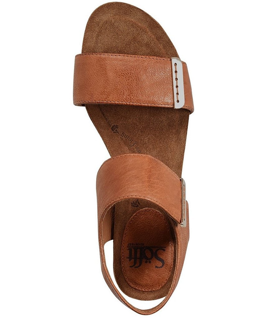 Sofft Verdi Leather Wedge Sandals