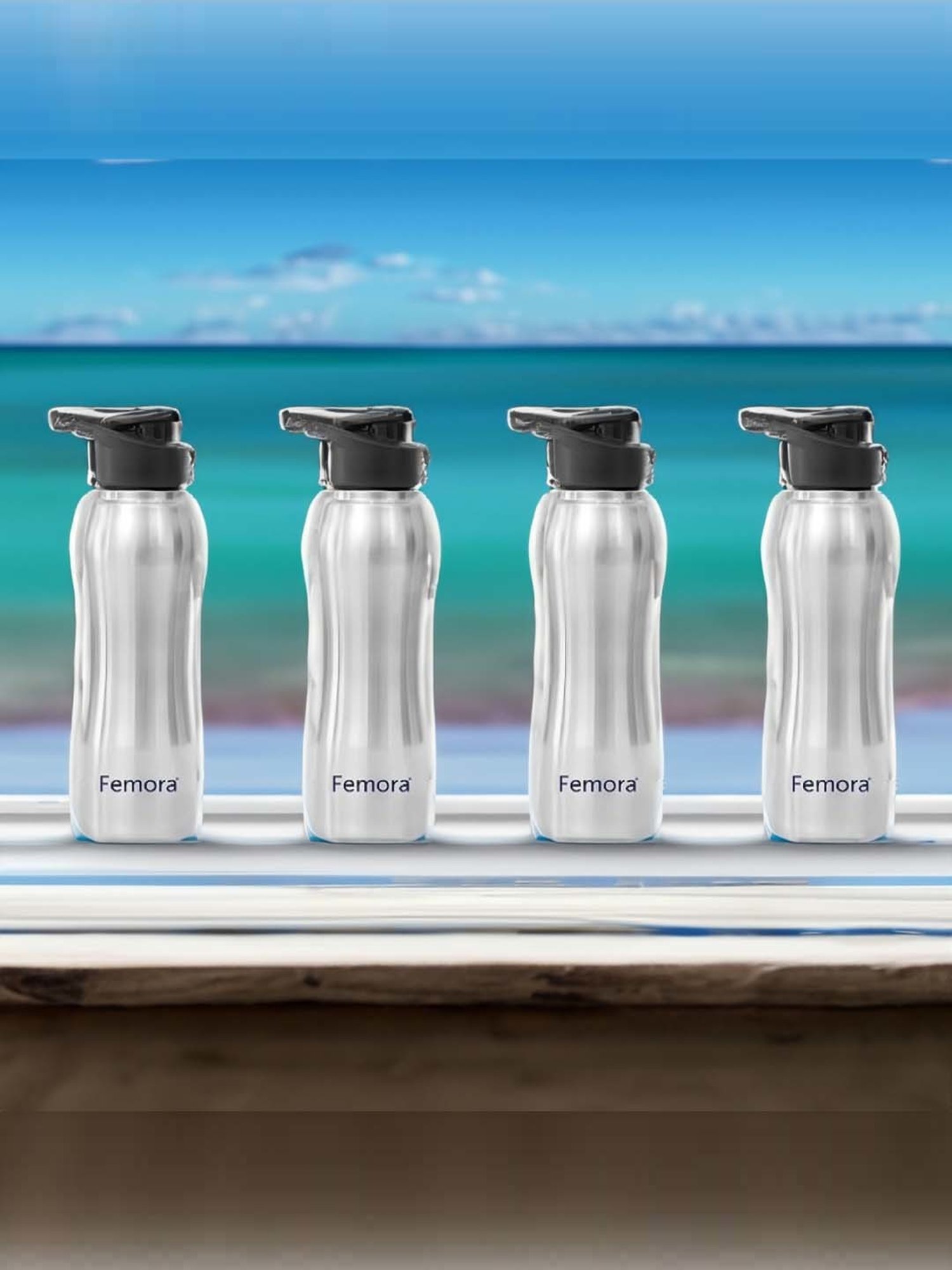 Milton Elfin Silver Stainless Steel Insulated Water Bottle (160 ml) - Set of 1
