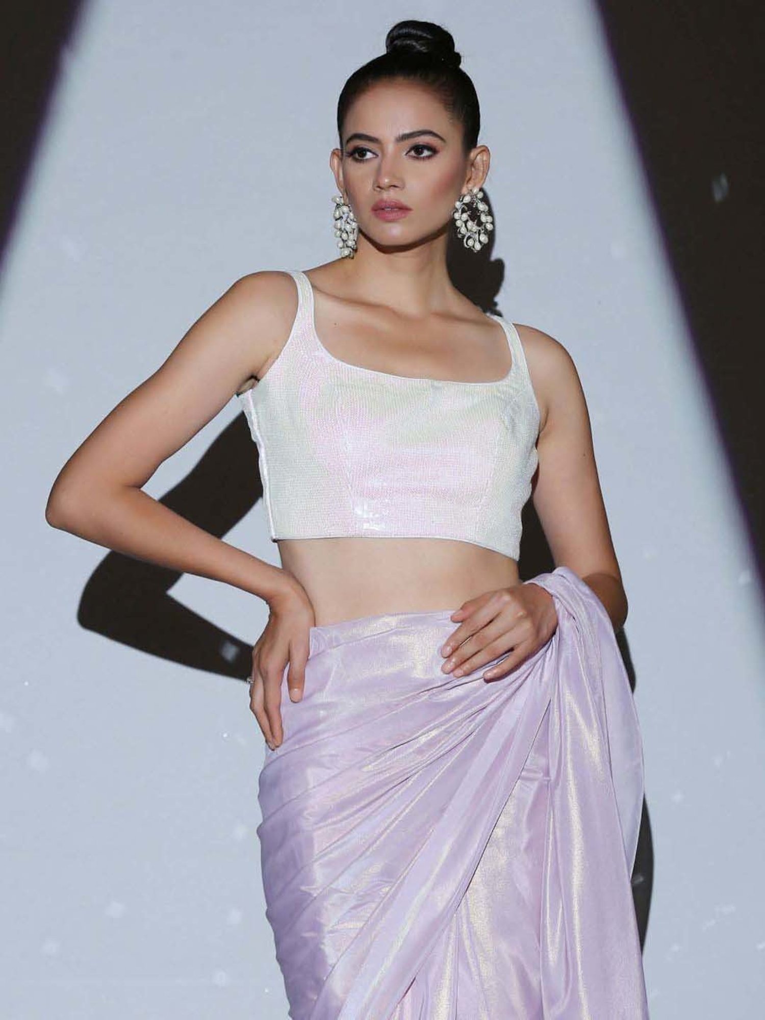 Swtantra White Embellished Readymade Blouse