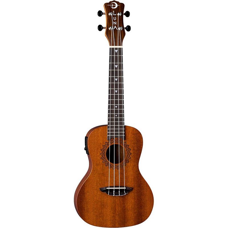Luna Guitars Vintage Mahogany Concert Acoustic-Electric Ukulele Satin Natural