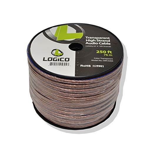 14AWG Speaker Wire  Pro Series 14 AWG Gauge Speaker Wire Cable 500 Feet 1524 Meters Great Use for Home Theater Speakers and Car Speakers White