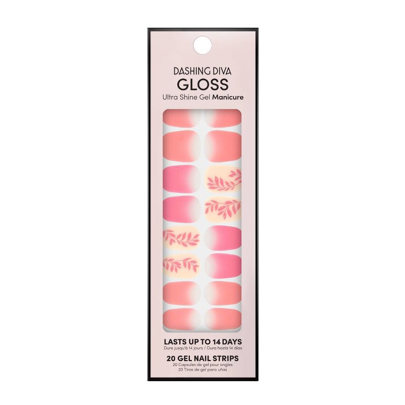 Dashing Diva Gloss Palette Nail Art Kit - Rosy Outlook Mini - 20pc