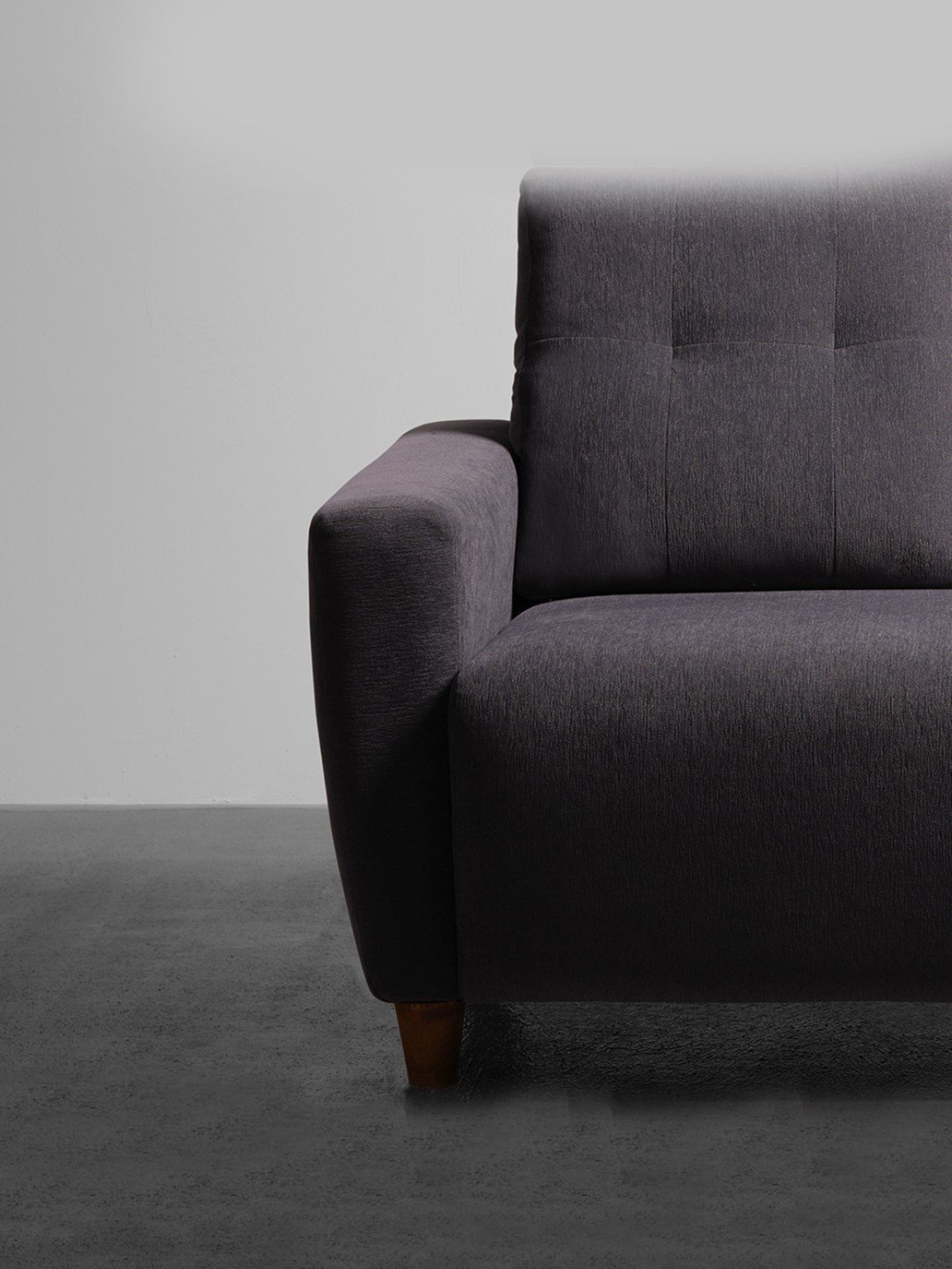 Sleepyhead Yolo Sesame Grey Fabric 2 Seater Sofa