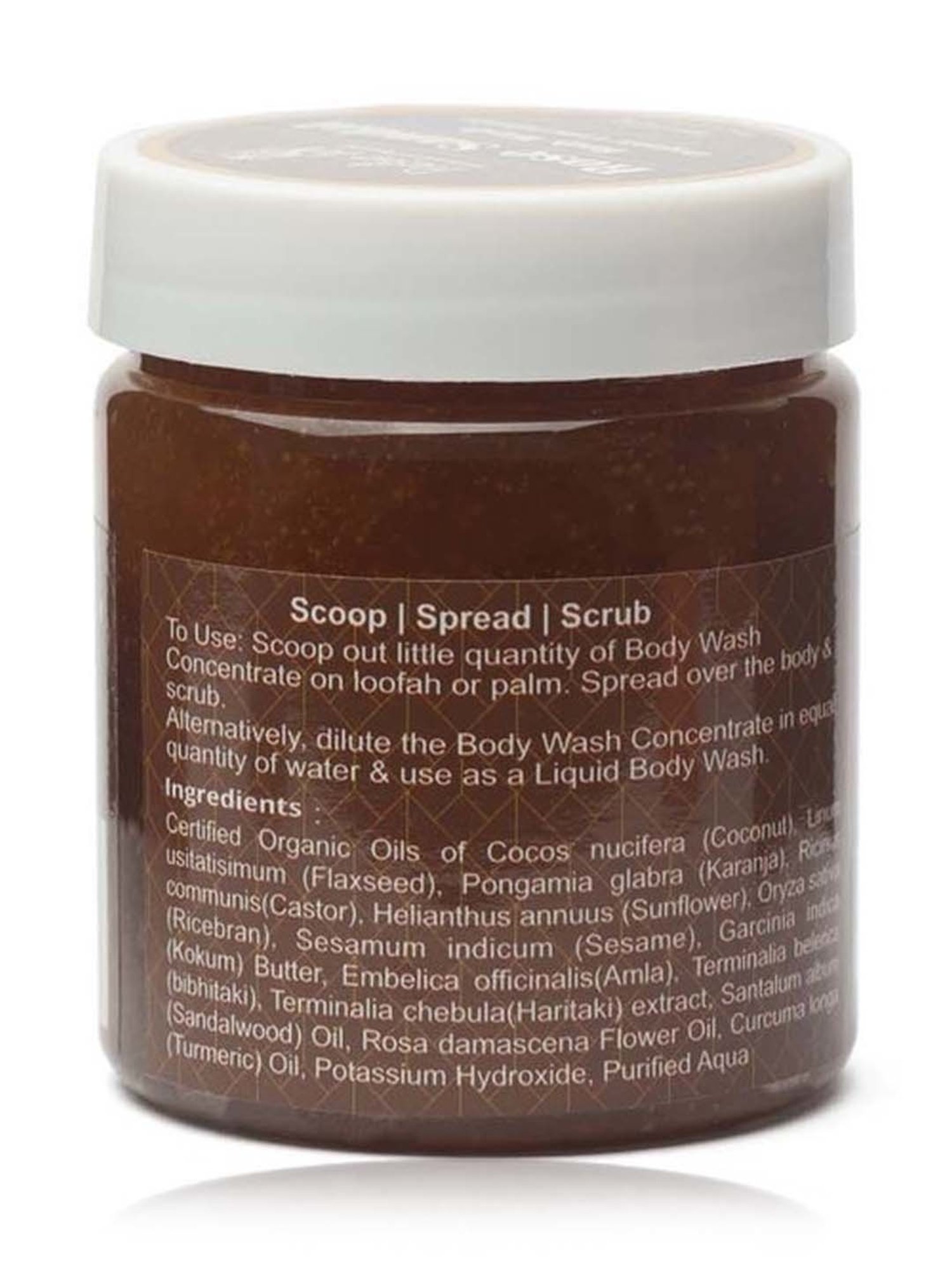 Rustic Art Organic Rose Sandal Body Wash Concentrate - 200 gm