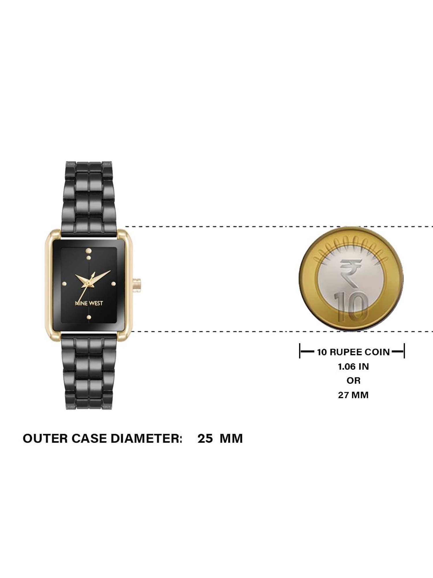 Nine West NW-3064BKTT Analog Watch for Women