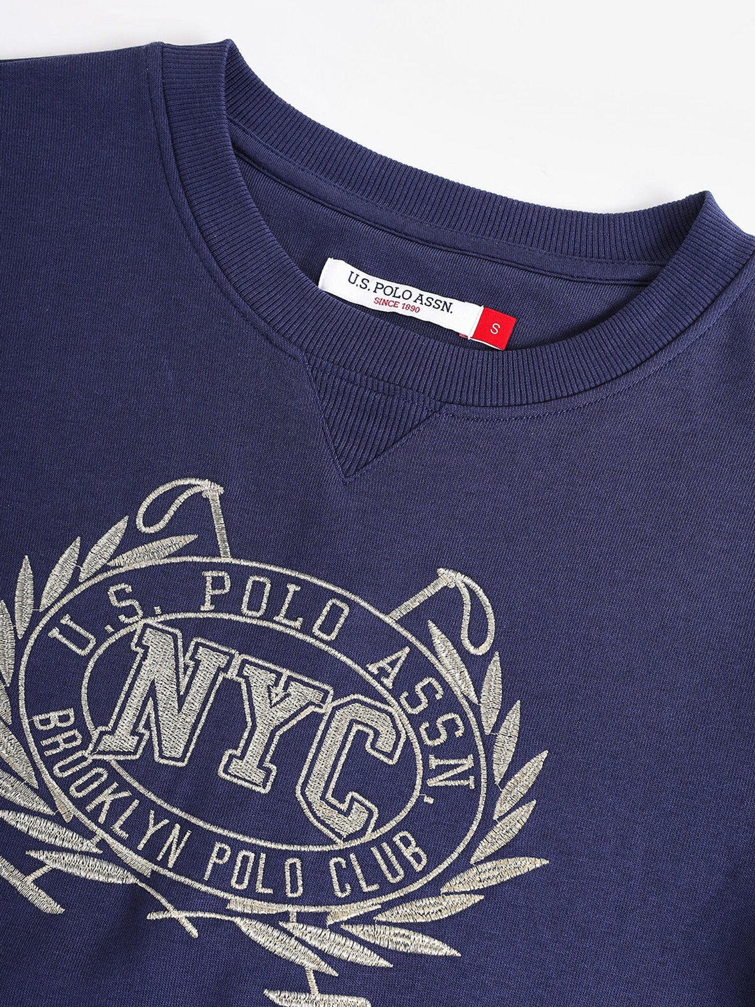 U.S. Polo Assn. Navy Printed Sweatshirt