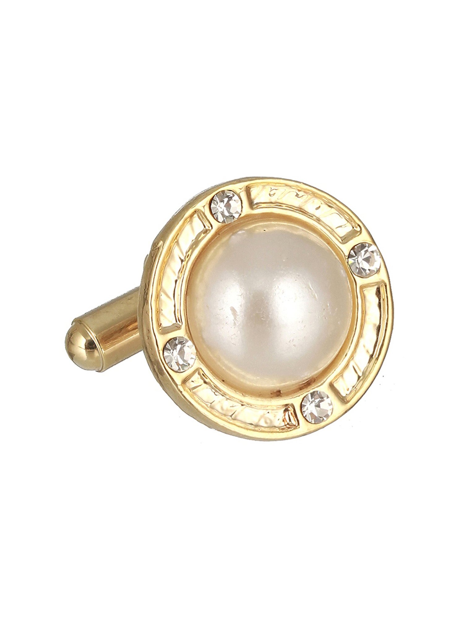 Bold by Priyaasi Halo Circle Golden Cufflinks for Men