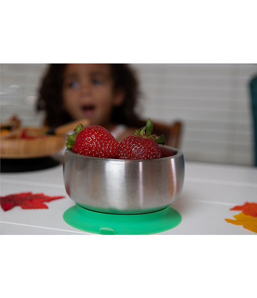 Avanchy Stainless Steel Suction Baby Feeding Bowl & Air Tight Lid