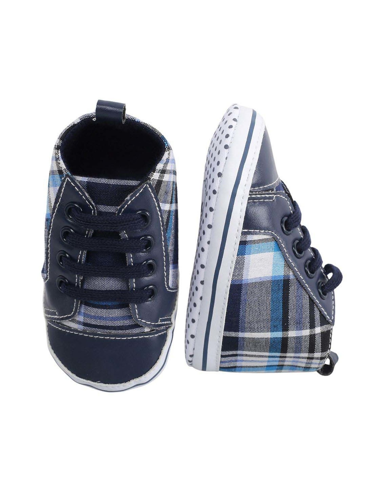 Baby Moo Kids Blue Casual Booties