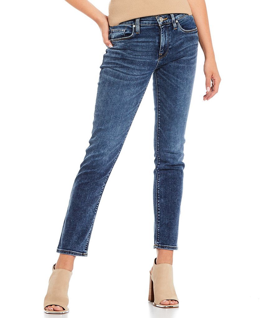 Hudson Jeans Nico Mid-Rise Straight Leg Ankle Jeans