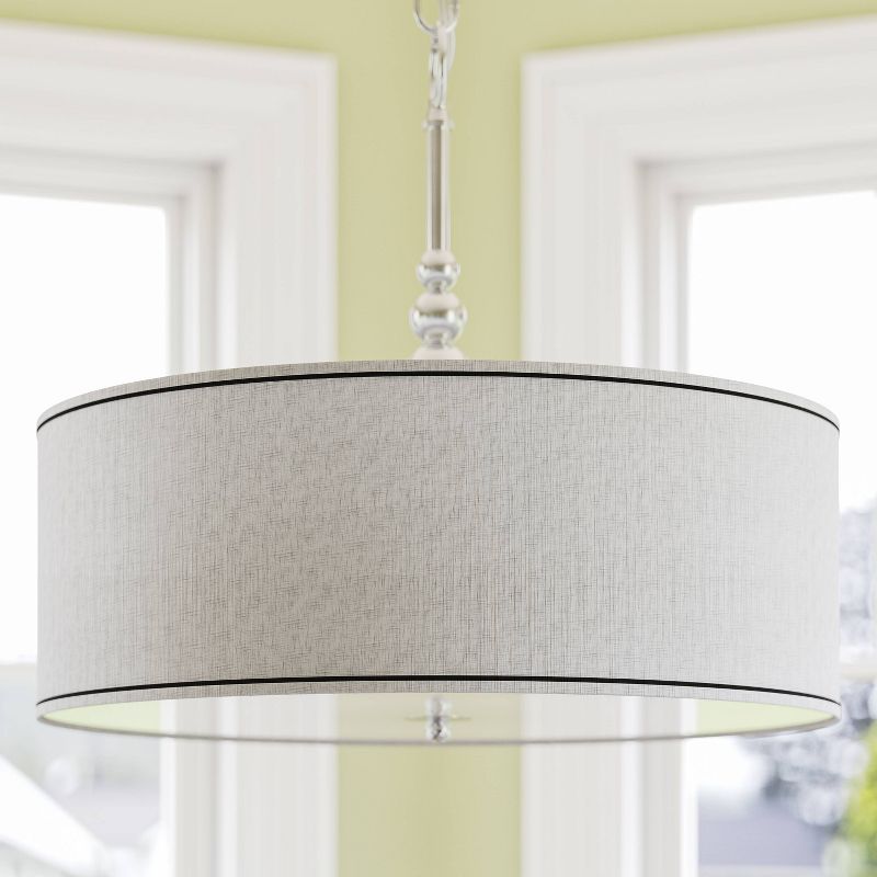 Kenroy Home Brushed Steel Finish Margot 3 Light Pendant