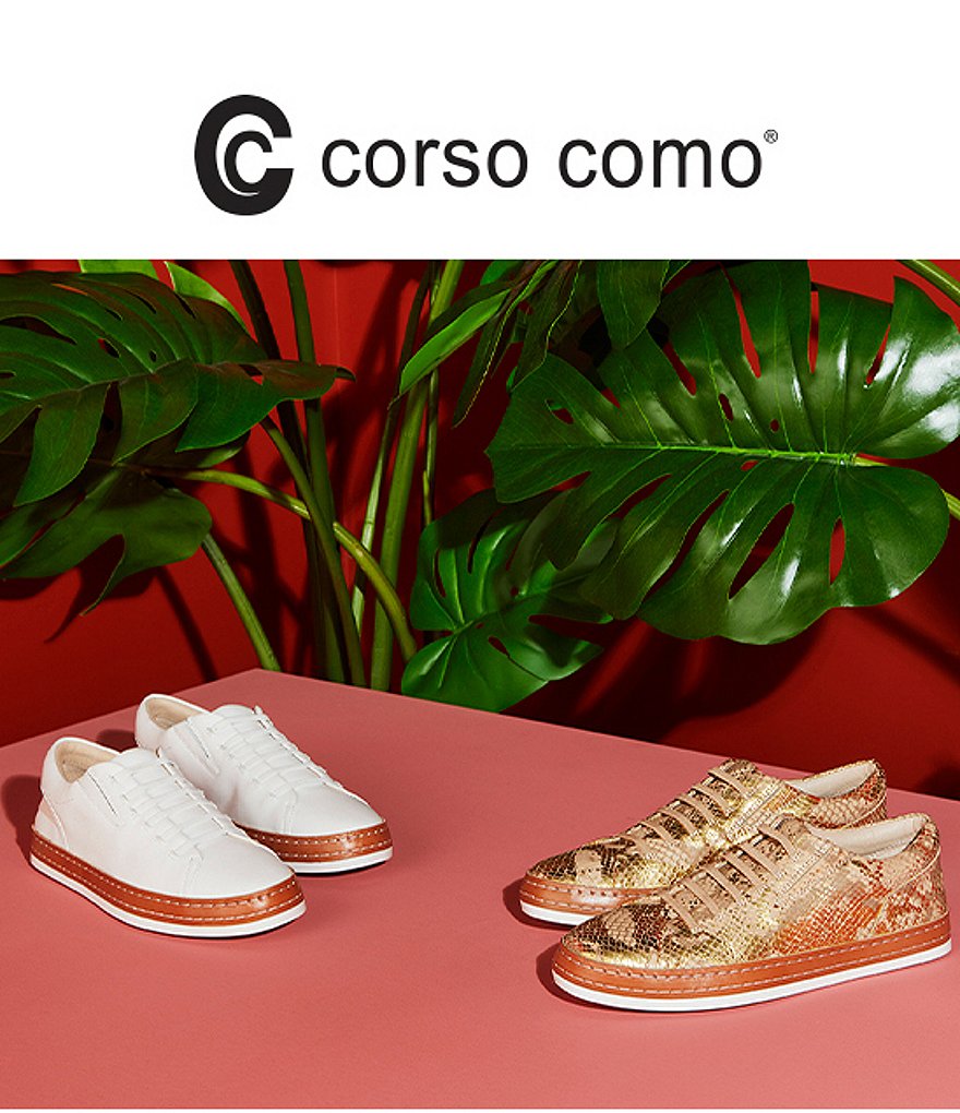 CC Corso Como Naimie Metallic Snake Print Leather Sneakers