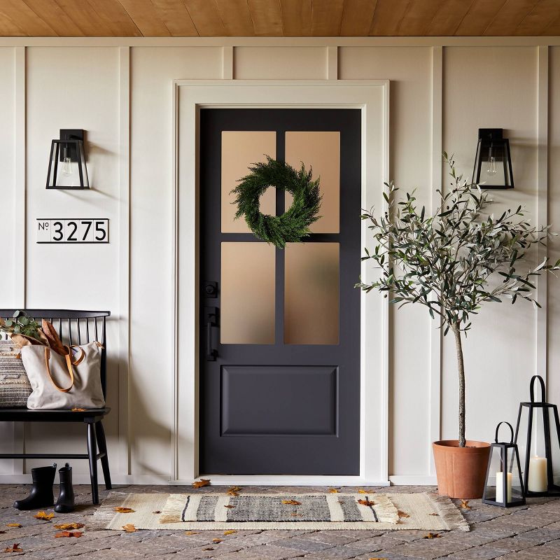 House Numbers Mounting Plate Black 3 Spaces - Hearth & Hand™ with Magnolia