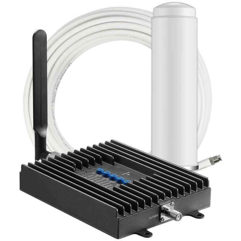 SureCall Fusion4Home Omni/Whip, Cell Phone Signal Booster Kit for All Carriers 3G/4G LTE up to 2,000 Sq Ft