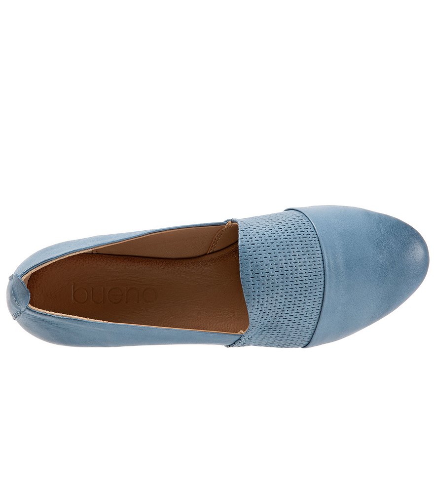 Bueno Katy Perforated Leather Slip-Ons