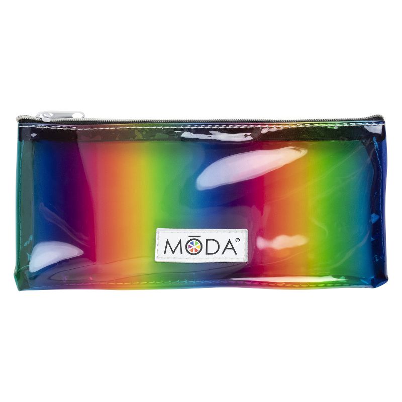 MODA Brush Rainbow 7pc Complete Makeup Brush Set with Rainbow Zip Case