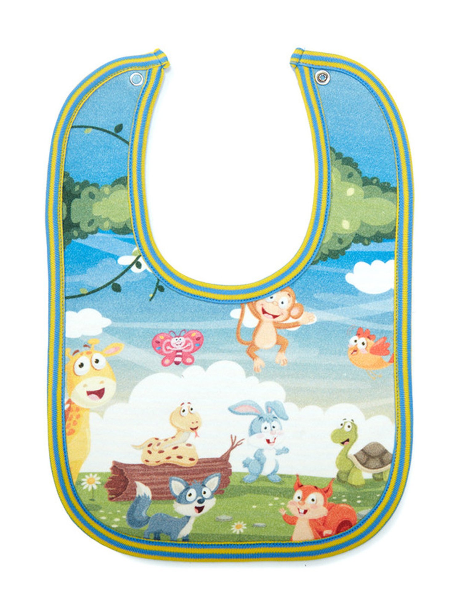 Pranava Kids Multicolor Printed Bib (Pack of 5)