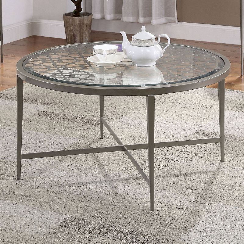 3pc Harding Coffee Table Set Silver - miBasics