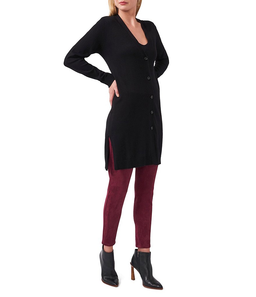 Vince Camuto Stretch Faux Suede Pull-On Leggings