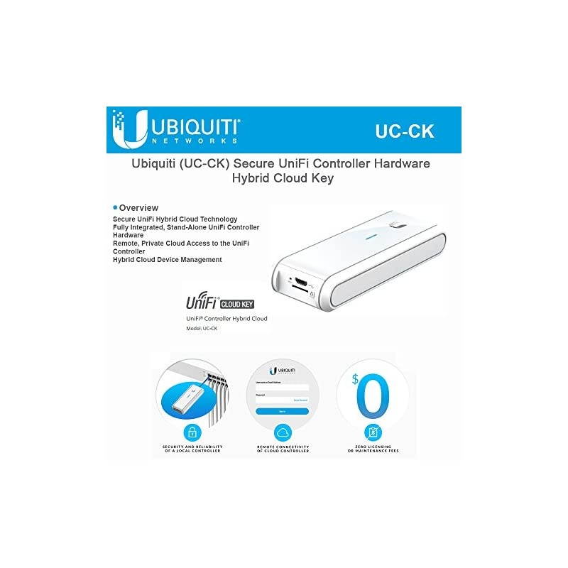 Ubiquiti UCCK Secure UniFi Controller Hybrid Cloud Key StandAlone UniFi Controller Hardware