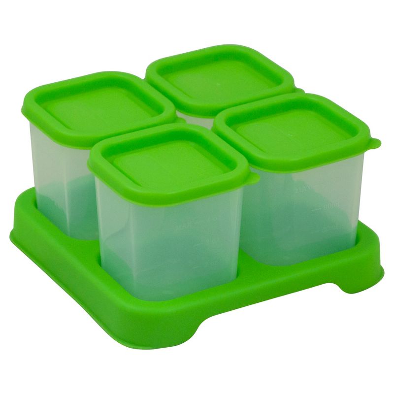 green sprouts Unbreakable Cubes for Fresh Baby Food 4oz 4pk - Green