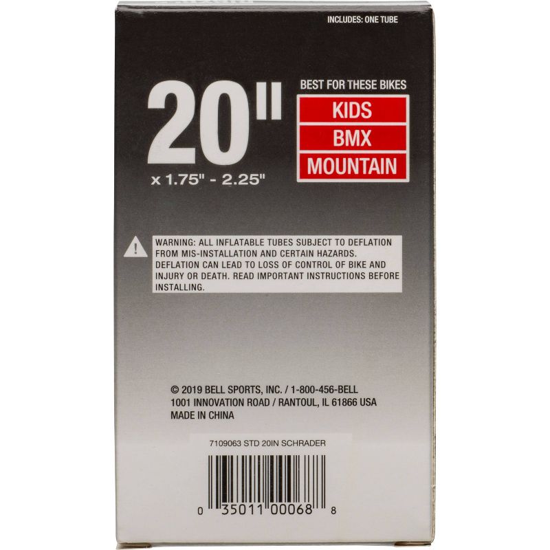 Bell 20" Bike Tire Tube - Black