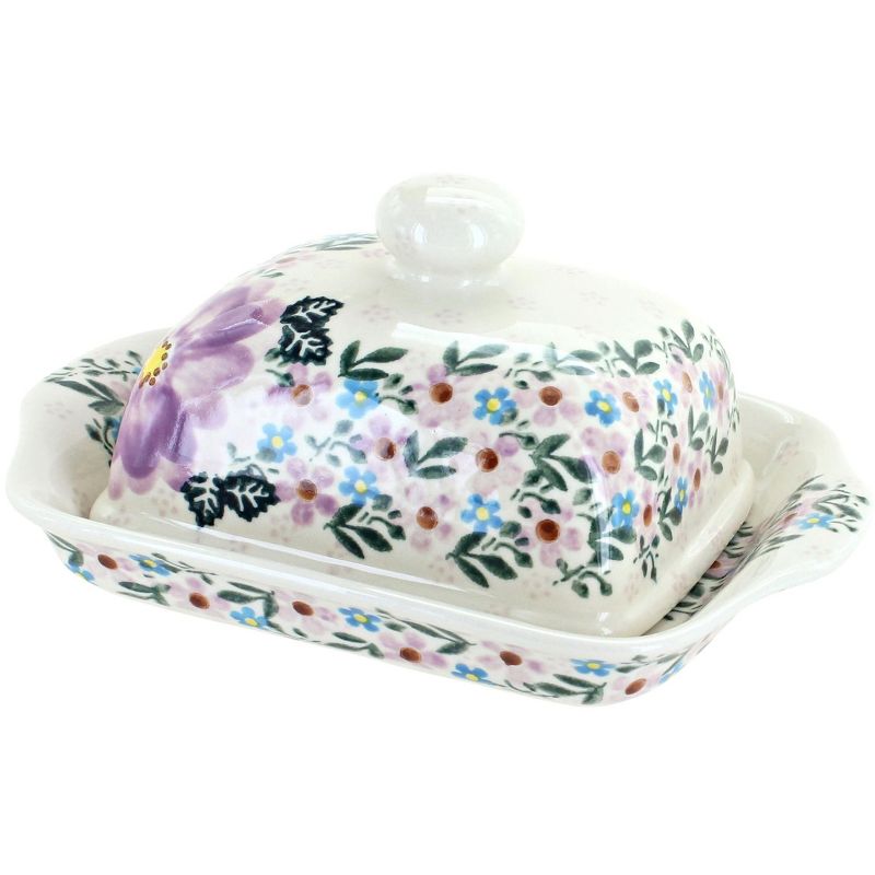 3R Studios Pressed Glass Butter Dish
