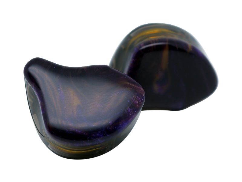 ApeSonic Rain-JET (In Ear Earbuds): Hybrid Balanced Armature & Dynamic Drivers, High Resolution, Synthetic Resin Shell, MMCX Connect - Cable Changeable, Hi-Fi & Premium Sound, Black Marble Color