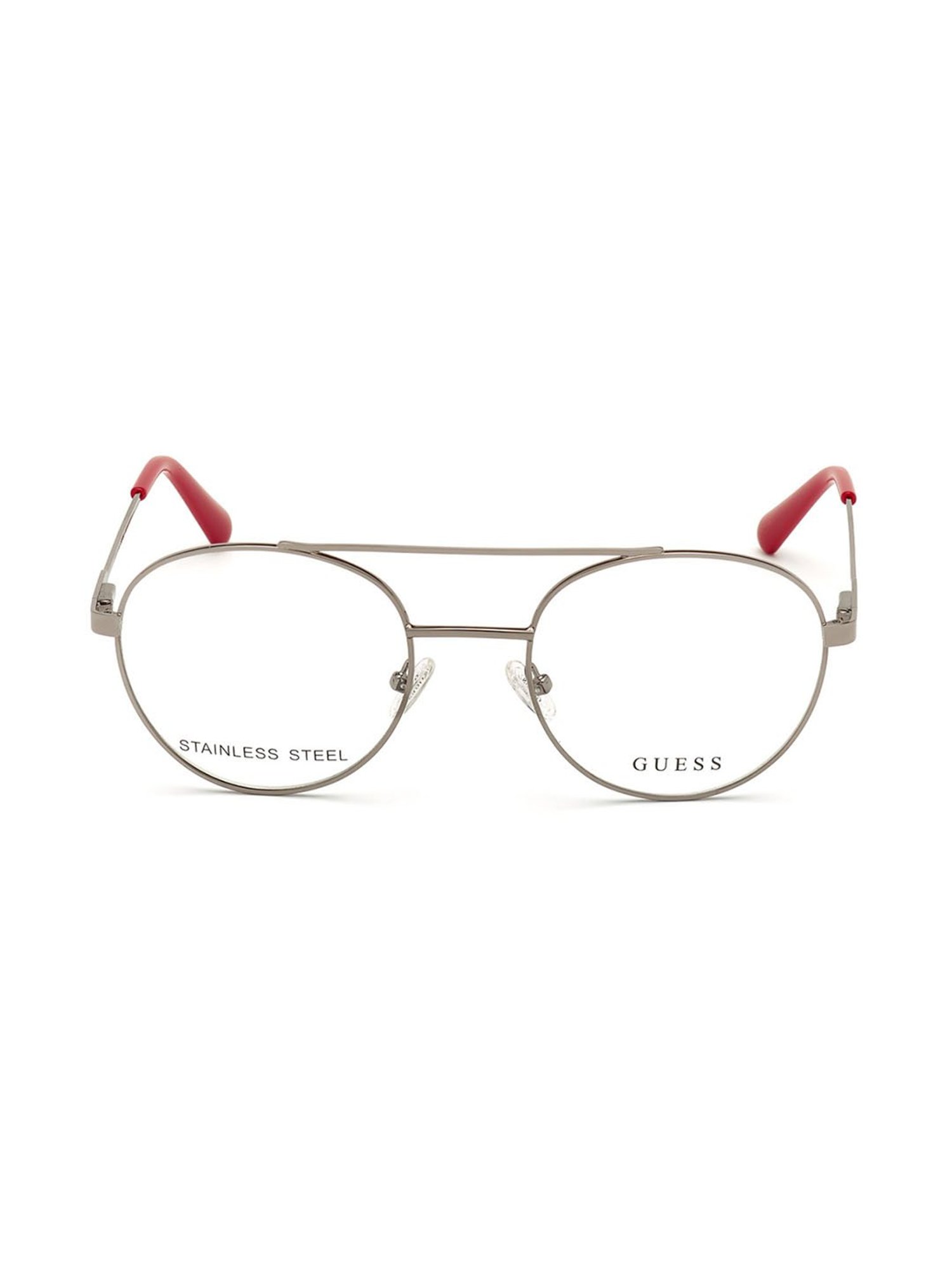 Guess Grey Oval Eye Frames for Men