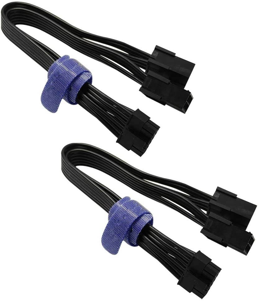 Replacement for Dual PCIe 8 Pin Female to Mini 12 Pin Male GPU Power Adapter Cable for NVIDIA GeForce RTX 30 Series GPU 9.5-inch(24cm)