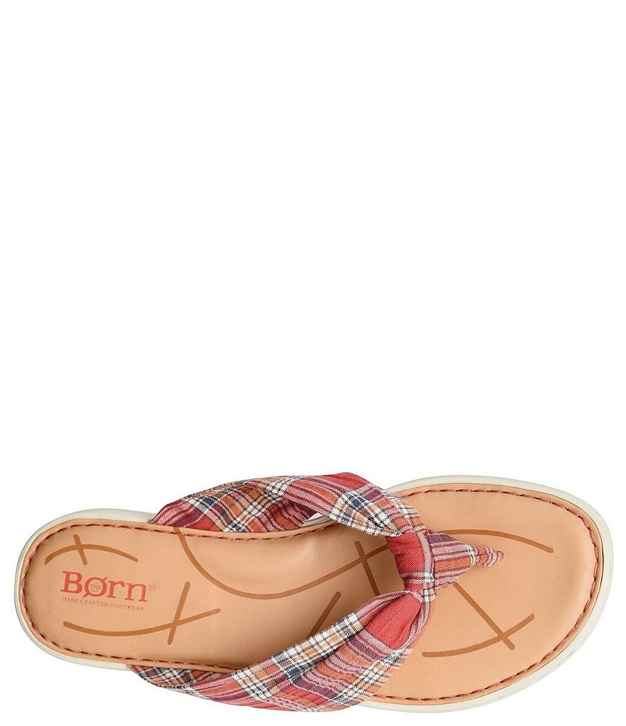 Born Tide Plaid Knot Sandals
