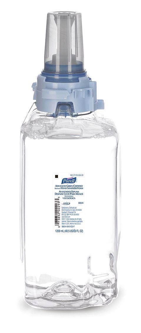 Purell 880403CT Instant Hand Sanitizer Refill, 1200mL, FragranceFree, 3/Carton, 1 Carton