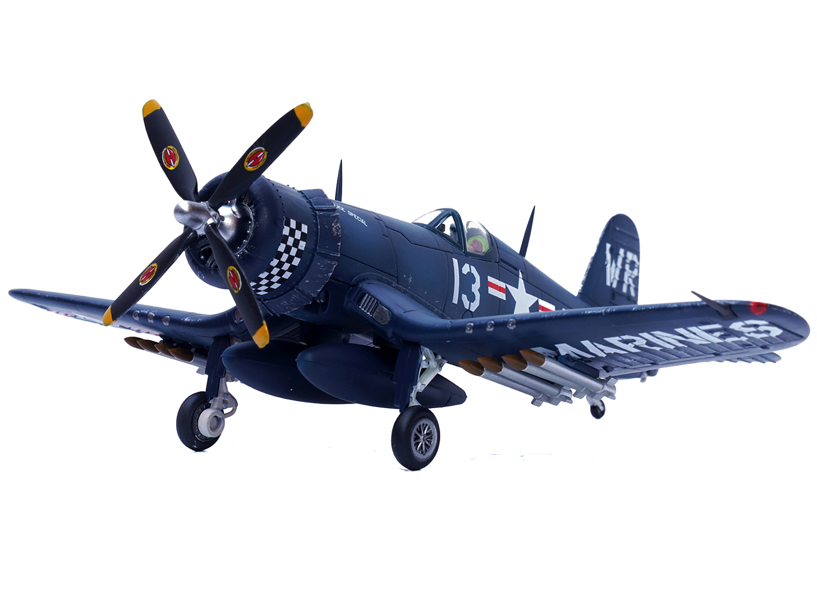 Vought F4U-4 Corsair Fighter Plane Marine "Alice Special Capt. James Kraus Jr. VMA-312 USS Bataan (CVL-29)" (1952) United States Marines 1/72 Diecast Model Airplane by Legion
