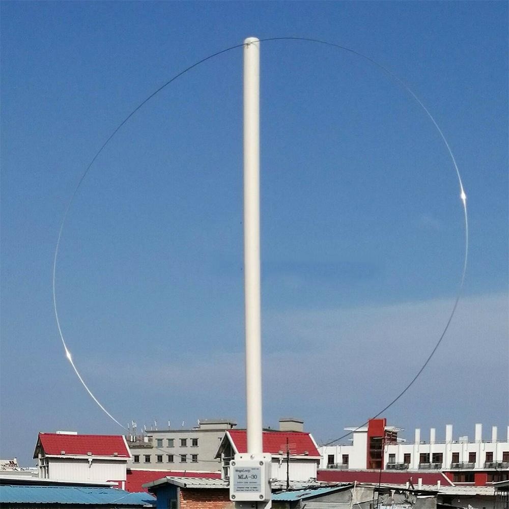 MLA 30 100kHz-30MHz Receive Antenna Ring Active Medium Short Wave Balcony Broadband Rotating Rainproof Outdoor Loop Rooftop