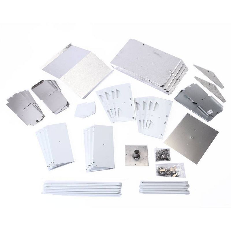 Birds Choice 16 Room Purple Martin Birdhouse White/Silver