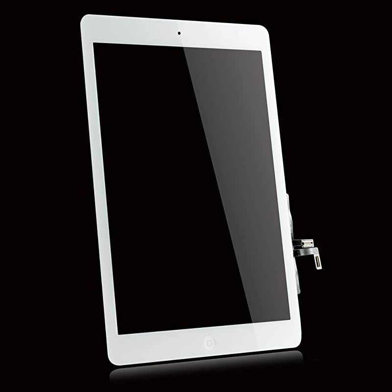 Replacement for iPad 5th Gen 97quot 2017 Ver A1822 A1823 Touch Screen Glass Assembly with Repair Toolkits and Adhesive White
