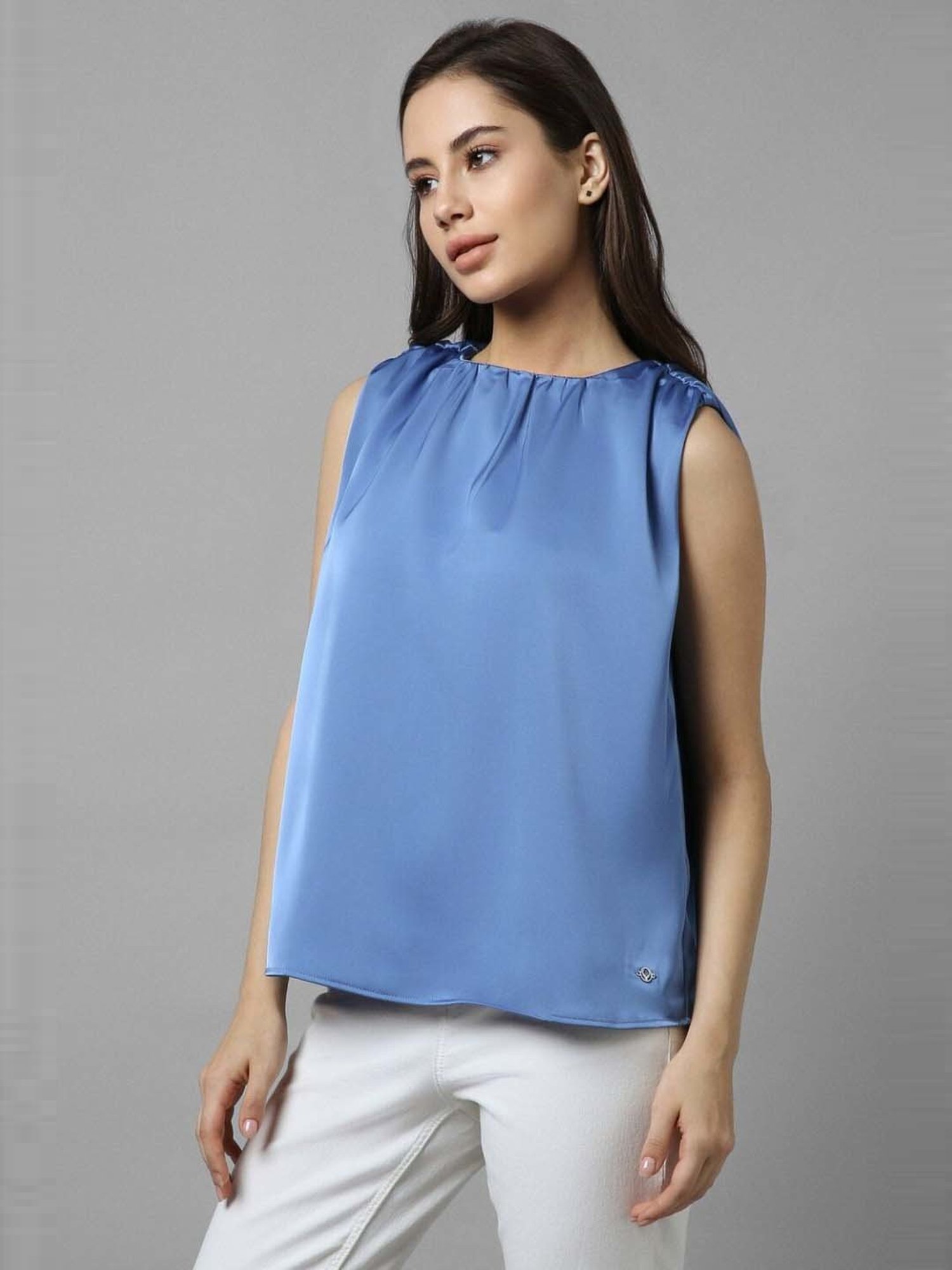 Allen Solly Blue Regular Fit Top