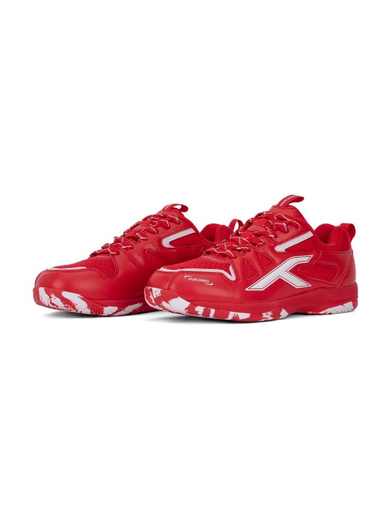 Hundred Men's Xoom II Comfort Red Indoor Court Shoes