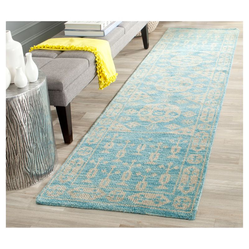 Blue Botanical Knotted Runner - (2'3"X8' Runner) - Safavieh