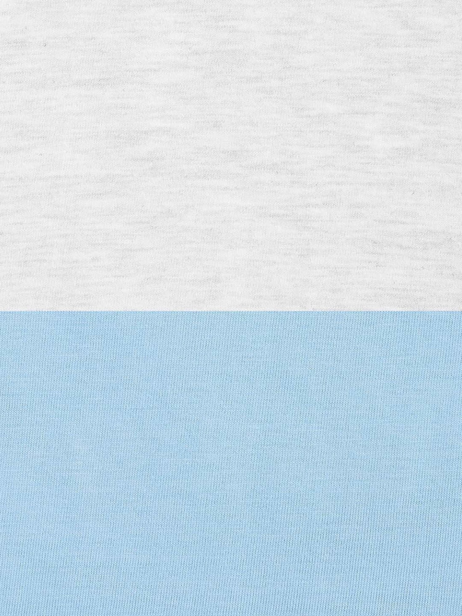 Pantaloons Baby Kids Blue & White Cotton Printed Full Sleeves T-Shirt