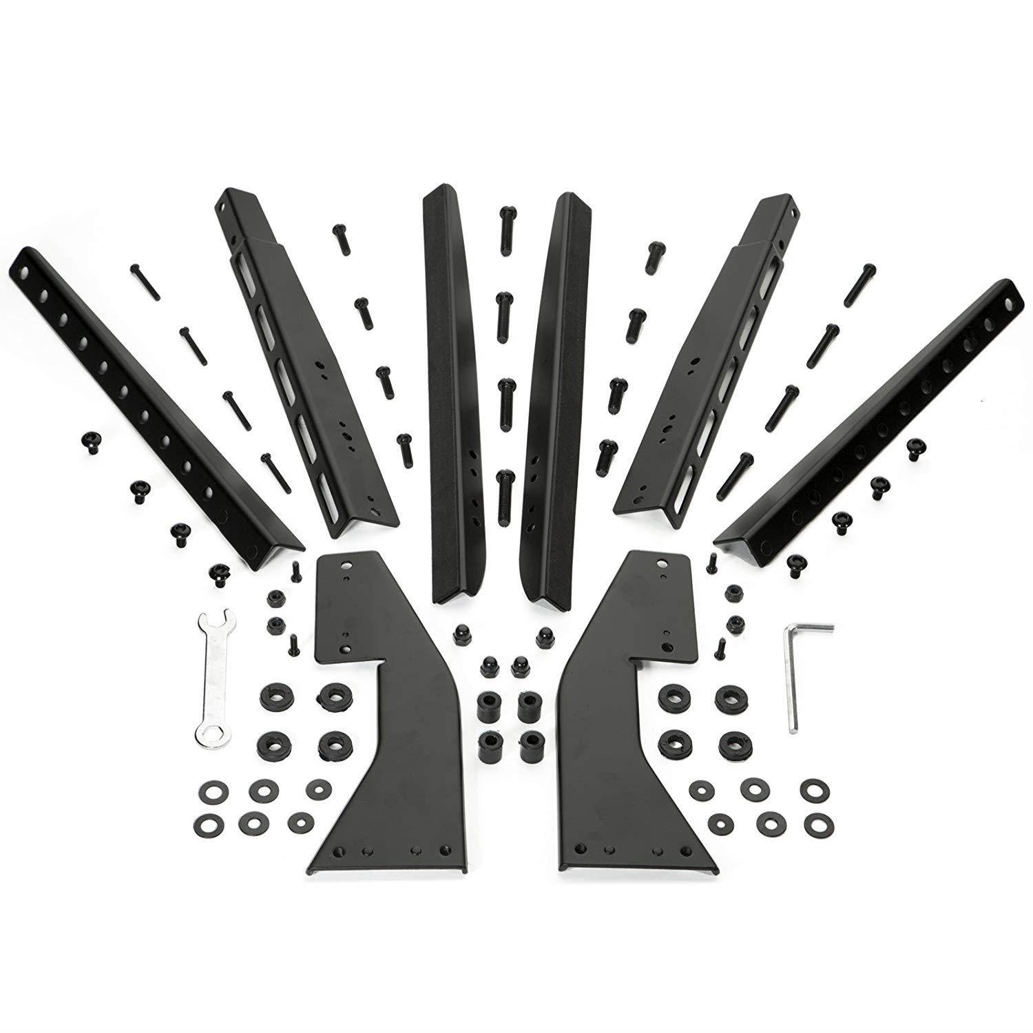 Mount Factory Modern Tabletop TV Stand - Universal Flat Screen Base Replacement for 24" 32" 40" 42" 50" 55" 60" 65" Screens